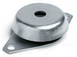 Bell-shaped anti-vibration mount with through-hole Hardness 45 SH A