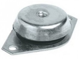 Bell-shaped anti-vibration mount with threaded nut Hardness 60 SH A