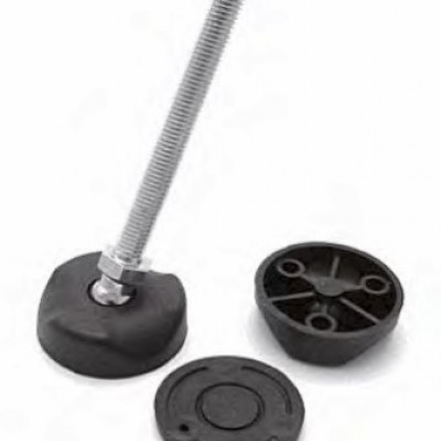 Ø 50 Base nylon complete articulated foot - S/S AISI 303 stud