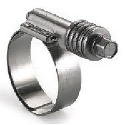 Worm-screw type fastening bands standard sae - 15.8 and 14.3mm tapes