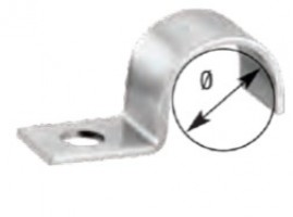 Fastening brackets type 1 for 1 pipe - din 72571