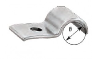 Fastening brackets type 9 for 1 pipe -din 1596